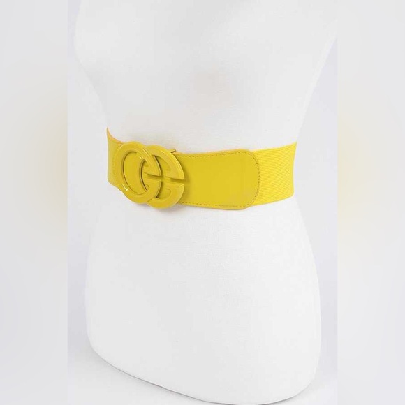 One Size Logo Elastic Statement Belt - Picture 7 of 9